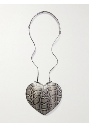 Alaïa - Le Coeur Watersnake Shoulder Bag - Animal print - One size