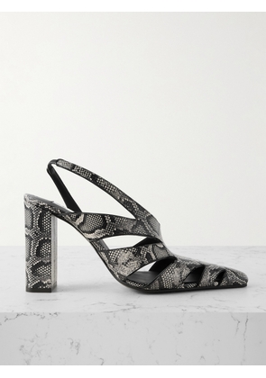 Alaïa - 90 Snakeskin Slingback Sandals - Animal print - IT35,IT36,IT37,IT38,IT39,IT40,IT41