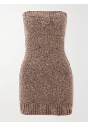 Cult Gaia - Holland Wool-blend Mini Dress - Brown - xx small,x small,small,medium,large,x large