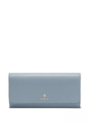Furla logo-plaque leather wallet - Blue
