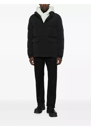 Duno high-neck flap-pocket jacket - Black