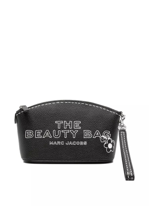 Marc Jacobs lettering-print make-up bag - Black