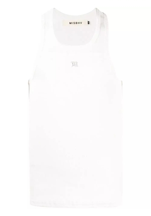 MISBHV crew-neck racerback tank top - White