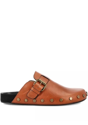 ISABEL MARANT buckle-fastening studded sandals - Brown