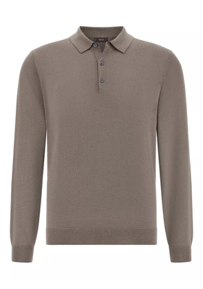 Boggi Milano wool polo-neck sweater - Grey