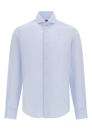 Boggi Milano naples-collar striped shirt - Blue