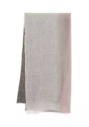 N.Peal Dip-Dye Cashmere Scarf - Brown