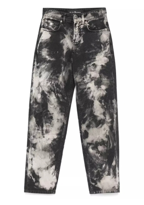 John Richmond marble-effect jeans - Black