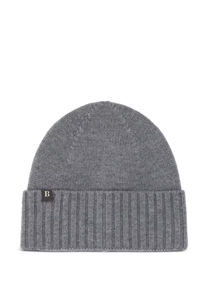 Boggi Milano rib-knit beanie - Grey