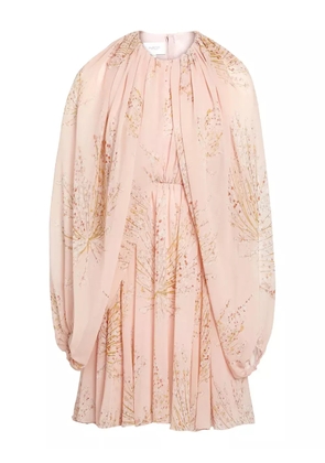 Giambattista Valli floral-print pleated mini dress - Pink