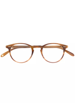 Garrett Leight round shape glasses - Brown