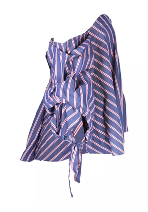 Caroline Constas striped off-shoulder top - BLUE PRINT
