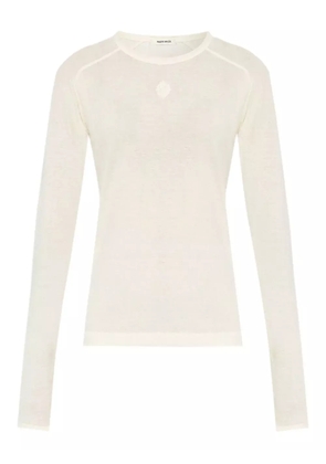 By Malene Birger logo-embroidered long-sleeve top - Neutrals