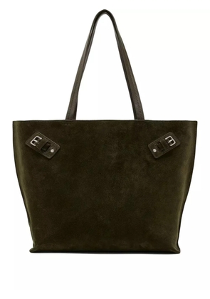 Proenza Schouler buckle-detail suede tote bag - Green