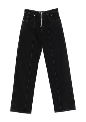 ISABEL MARANT Stely zip-fly panelled jeans - Black