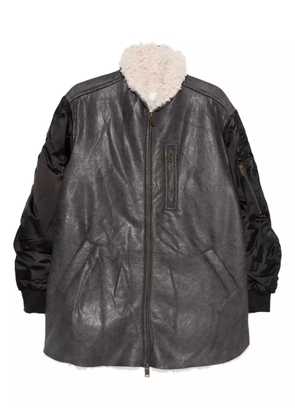 MARANT ÉTOILE metallic-effect bomber jacket - Black