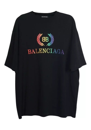 Balenciaga Pre-Owned logo-print cotton T-shirt - Black