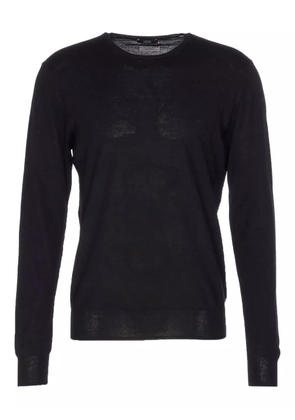 Hosio long-sleeve crew-neck sweater - Black