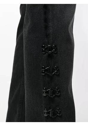 Olivier Theyskens distressed bootcut jeans - Black