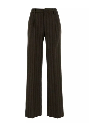 PT Torino striped straight-leg trousers - Brown