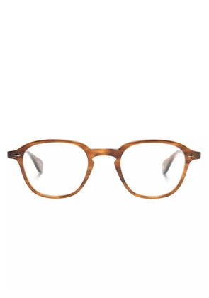 Garrett Leight Gilbert square-frame glasses - Brown