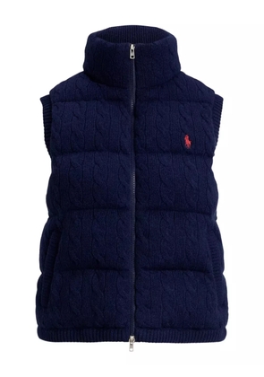 Polo Ralph Lauren logo-embroidered puffer gilet - Blue