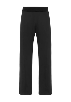 Billionaire cotton straight-leg trousers - Black