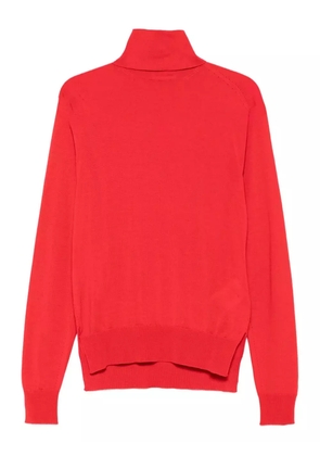 Jil Sander turtleneck knitted sweater - Red