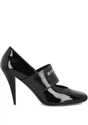 Givenchy logo-plaque patent leather pumps - Black