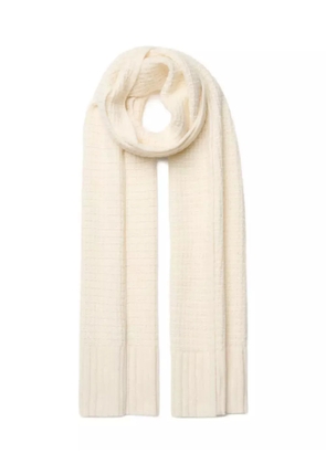 Fabiana Filippi waffle-knit scarf - White