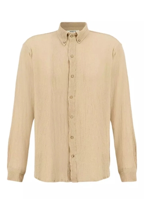 SPIRITUM TULUM button-down collar long-sleeve shirt - Neutrals