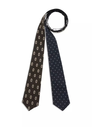 Di Stavnitser reversible patterned belt tie - Black