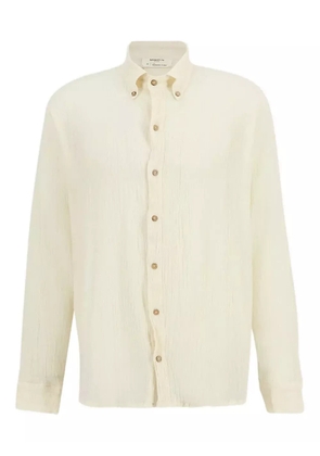 SPIRITUM TULUM button-down collar cotton shirt - Neutrals
