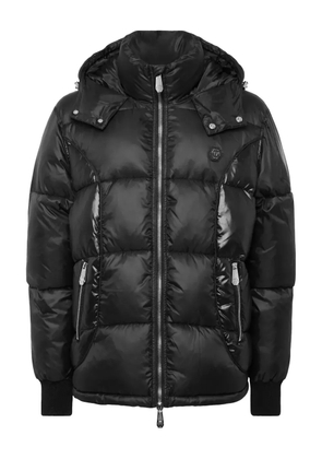Philipp Plein hooded puffer jacket - Black
