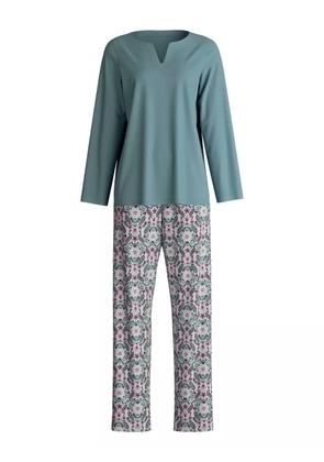 CALIDA V-neck floral-print pyjama - Blue