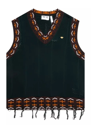 adidas Originals x CLOT Knit Vest by Edison Chen top - Green