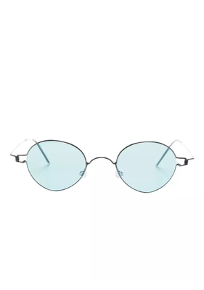 Lindberg 8224 titanium oval-frame sunglasses - Black