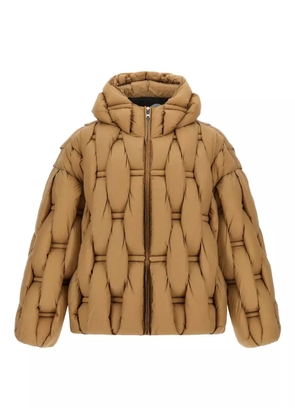 RAXXY 3D braided puffer down jacket - Neutrals