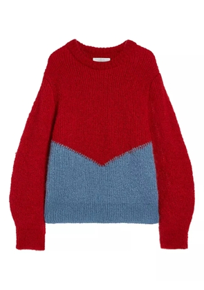 Jil Sander colourblock sweater - Red