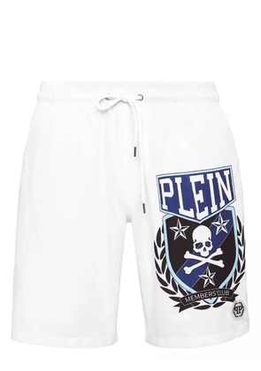 Philipp Plein Skull & Bones swim shorts - White