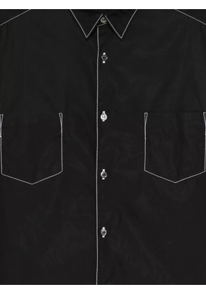 Comme des Garçons Homme contrast-stitch long-sleeve shirt - Black