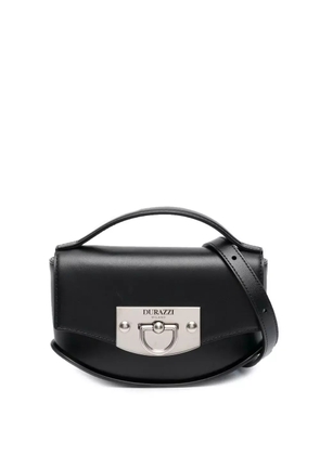 Durazzi Milano flip-lock leather shoulder bag - Black