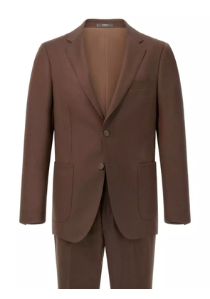 Boggi Milano patch-pocket single-breasted suit - Brown
