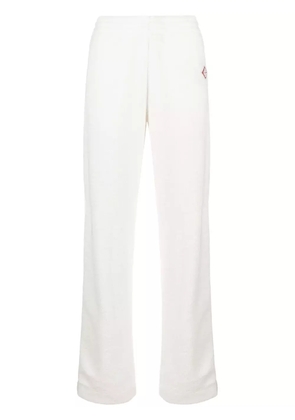 Casablanca logo-patch side-stripe fleece track pants - Neutrals