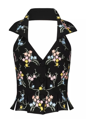 Moschino single-breasted vest - Black