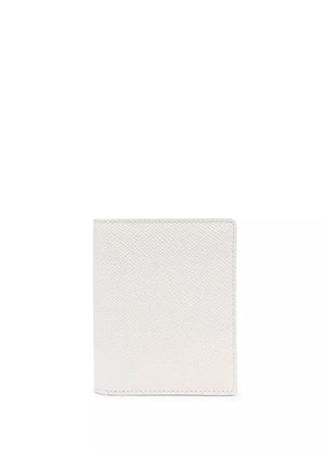 Maison Margiela four-stitch leather card holder - White