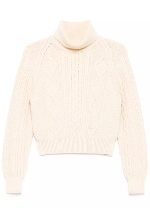 CHANEL Pre-Owned 1996 roll-neck jumper - White