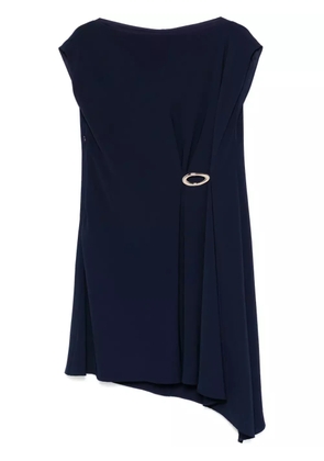 LIU JO draped-detailing mini dress - Blue