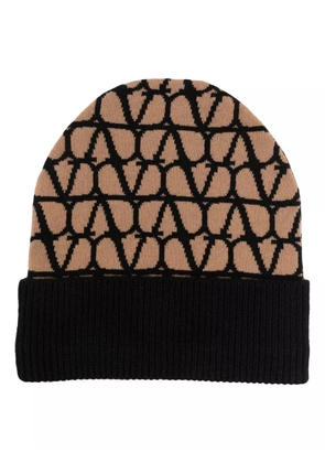 Valentino Garavani Toile Iconographe cashmere beanie - Neutrals