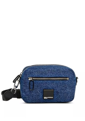 Karl Lagerfeld Jeans denim zip-fastening mini bag - Blue